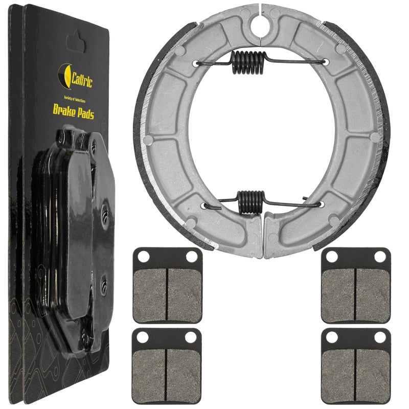 Caltric Front & Rear Brake Pads Shoes Compatible with Yamaha Bear Tracker 250 Yfm250 Yfm-250 Yfm 250 2000-2004 New - Image 1